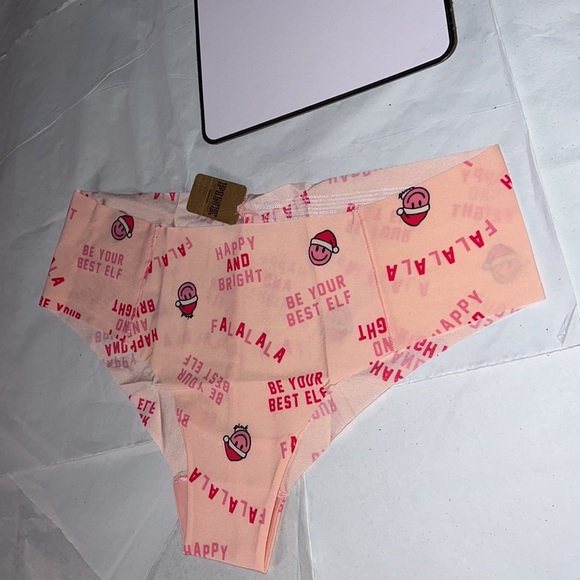PINK NO-SHOW Christmas CHEEKSTER Panty Victoria's Secret XL - Picture 7 of 12